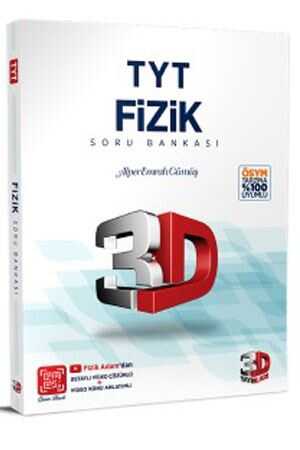 3D TYT Fizik Tamamı Video Çözümlü Soru Bankası 3D Yayınları