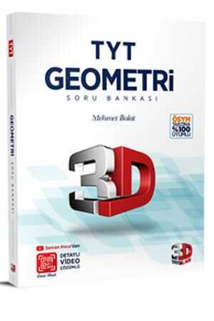 3D TYT Geometri Tamamı Video Çözümlü Soru Bankası 3D Yayınları