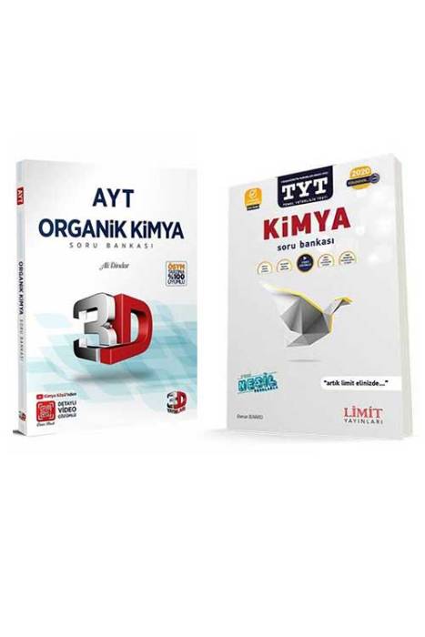 3D ve Limit Yayınları TYT AYT Organik Kimya Soru Seti