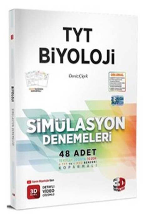 3D Yayınları TYT Biyoloji Simülasyon 48 Deneme 3D Yayınları