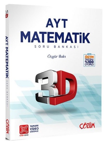3D YKS AYT Matematik Soru Bankası Video Çözümlü 3D Yayınları