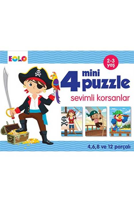 4 Mini Puzzle - Sevimli Korsanlar Eolo Yayıncılık