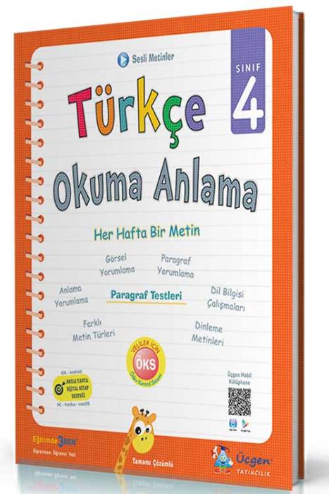 4. Sınıf Türkçe Okuma Anlama Üçgen Akademi Yayıncılık