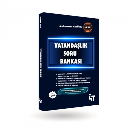 4T 2020 KPSS Vatandaşlık Soru Bankası - Muhammet Aktürk 4T Yayınları