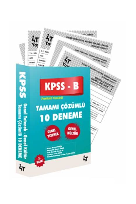 4T KPSS B Genel Yetenek Genel Kültür 10 Deneme Çözümlü 2. Baskı 4T Yayınları