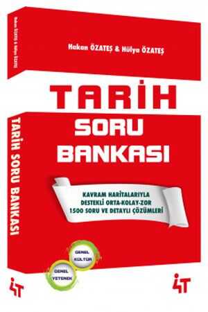 4T KPSS Tarih Soru Bankası Çözümlü 4T Yayınları