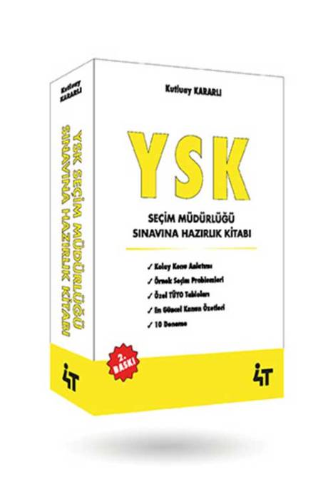 4T YSK Seçim Müdürlüğü Sınavına Hazırlık Kitabı 4T Yayınları