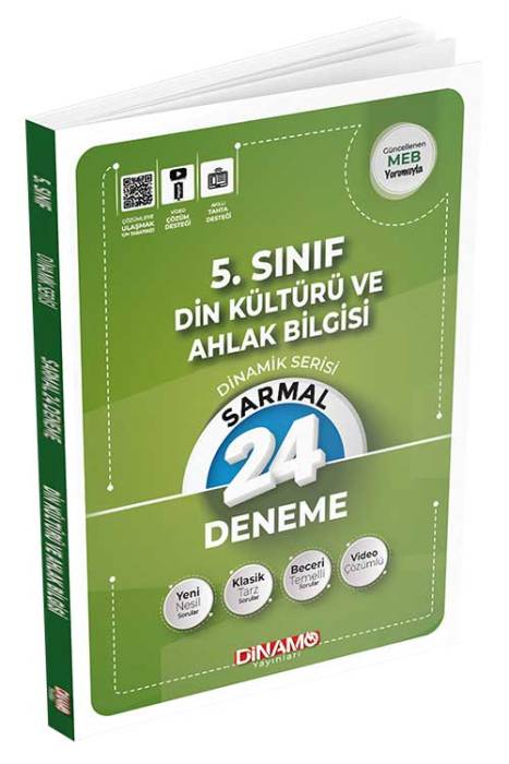 5. Sınıf Din Kültürü ve Ahlak Bilgisi 24'Lü Sarmal Deneme Dinamo Yayınları