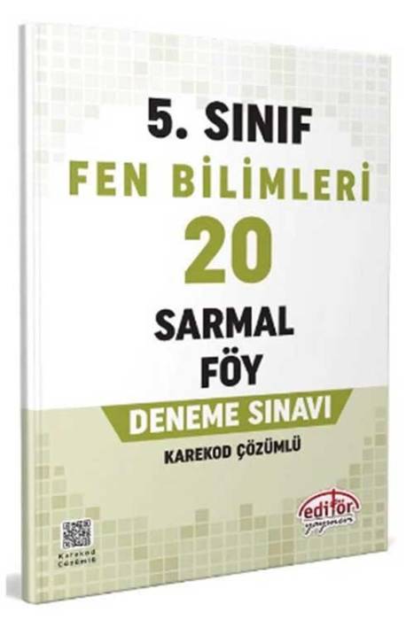 5. Sınıf Fen Bilimleri 20 Sarmal Föy Deneme Editör Yayınları