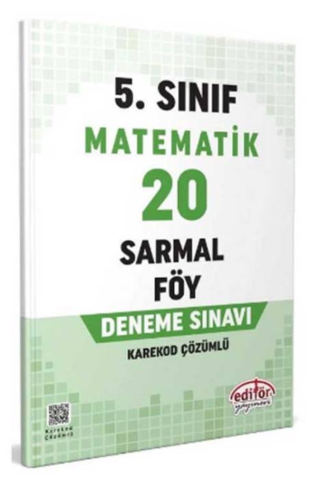 5. Sınıf Matematik 20 Sarmal Föy Deneme Editör Yayınları
