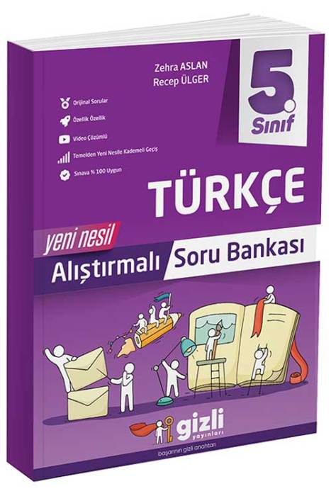 5. Sınıf Türkçe Yeni Nesil Alıştırmalı Soru Bankası Gizli Yayınları