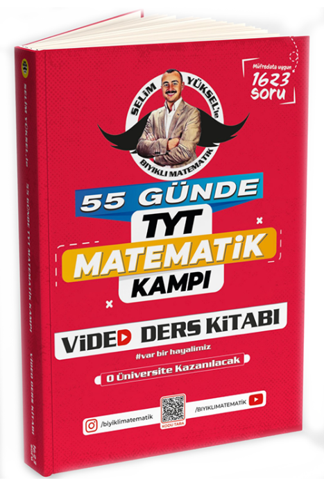 55 Günde TYT Matematik Kampı Video Ders Kitabı Bıyıklı Matematik Yayınları