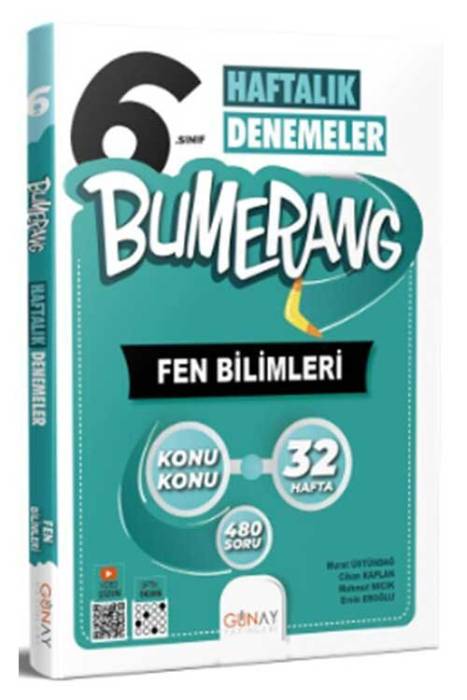 6. Sınıf Bumerang Haftalık Fen Bilimleri Denemeleri Günay Yayınları