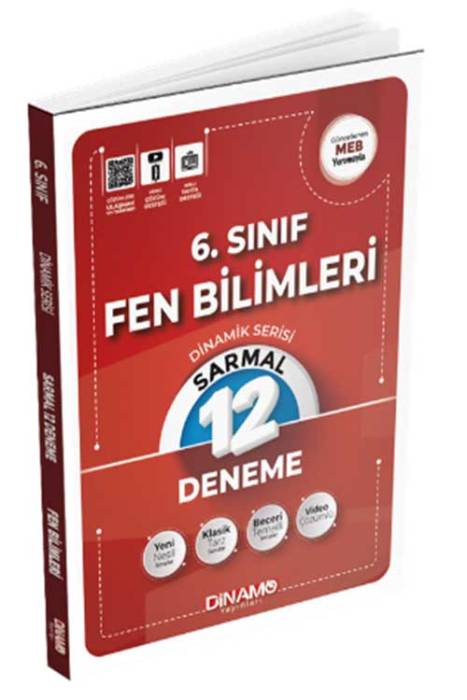 6. Sınıf Fen Bilimleri Sarmal 12 li Deneme Dinamik Serisi Dinamo Yayınları