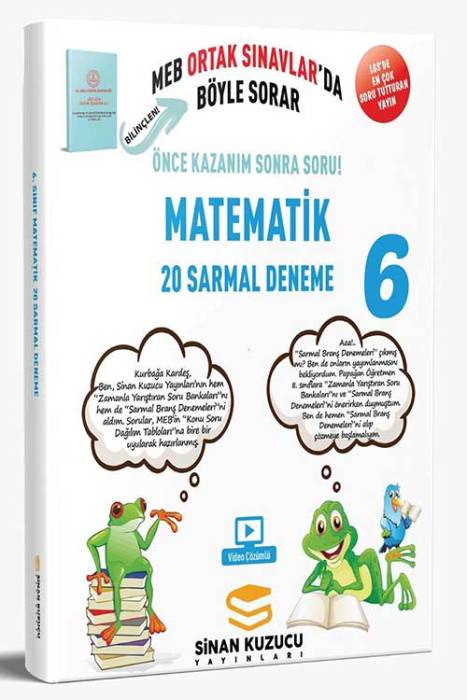 6. Sınıf Matematik 20'Li Sarmal Branş Denemesi Sinan Kuzucu Yayınları