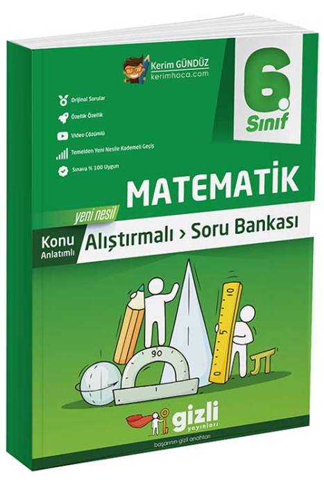 6. Sınıf Matematik Konu Anlatımlı Soru Bankası Gizli Yayınları