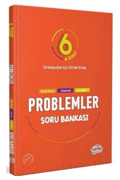 6. Sınıf Matematik Problemler Soru Bankası Editör Yayınları