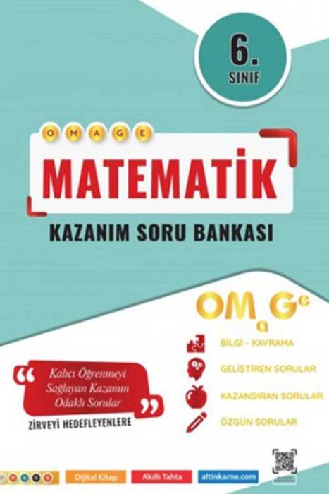 6. Sınıf Omage Kazanım Matematik Soru Bankası Omage Yayınları