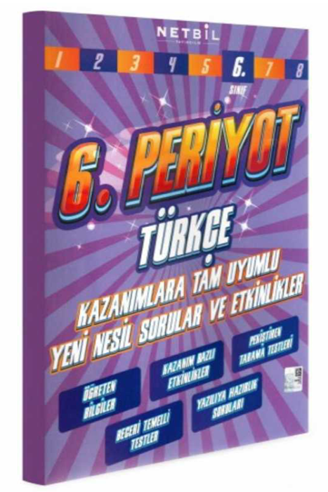 6. Sınıf Periyot Türkçe Etkinlikli Soru Bankası Netbil Yayıncılık