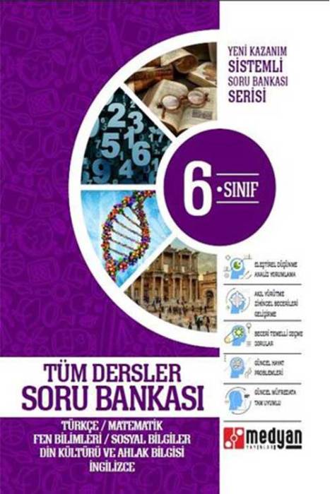 6. Sınıf Tüm Dersler Soru Bankası Medyan Yayınları