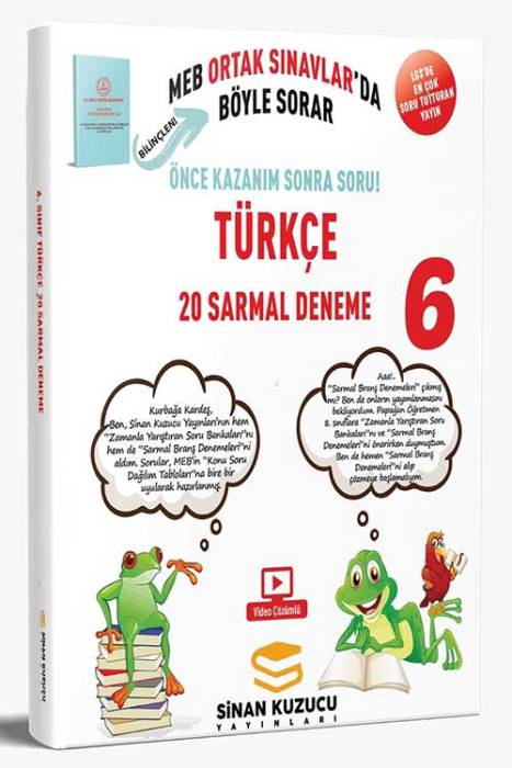 6. Sınıf Türkçe 20'Li Sarmal Branş Denemesi Sinan Kuzucu Yayınları