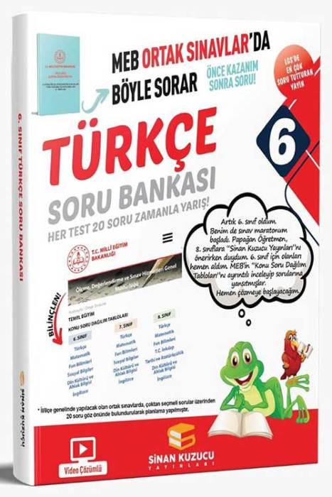 6. Sınıf Türkçe Soru Bankası Sinan Kuzucu Yayınları