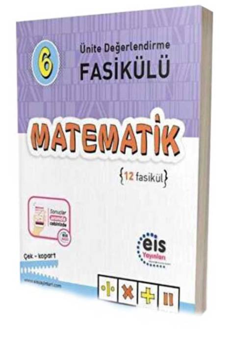 6. Sınıf Ünite Değerlendirme Fasikülü 1-12 Matematik EİS Yayınları