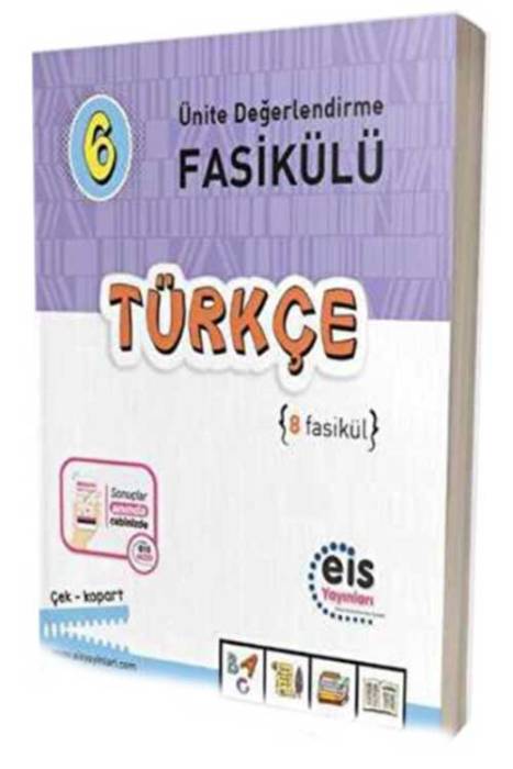 6. Sınıf Ünite Değerlendirme Fasikülü 1-8 Türkçe EİS Yayınları