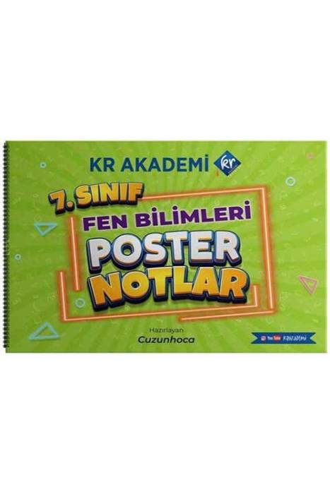 7. Sınıf Fen Bilimleri Poster Notlar KR Akademi Yayınları