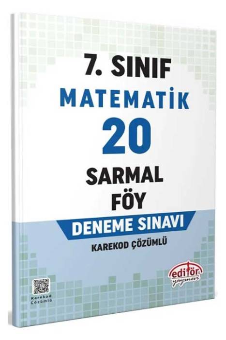 7. Sınıf Matematik 20 Sarmal Föy Deneme Sınavı Editör Yayınevi