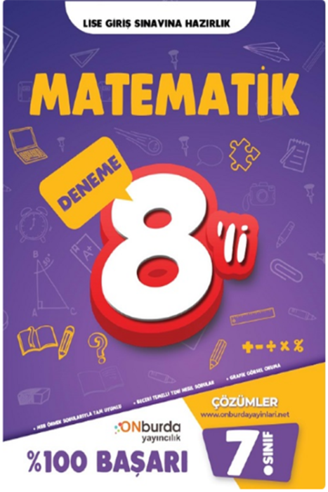 7. Sınıf Matematik 8 li Deneme Onburda Yayınları