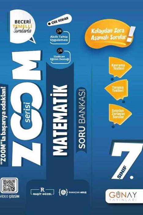 7. Sınıf Matematik Zoom Soru Bankası Günay Yayınları