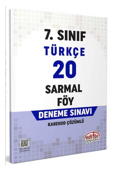 7. Sınıf Türkçe 20 Sarmal Föy Deneme Sınavı Editör Yayınevi