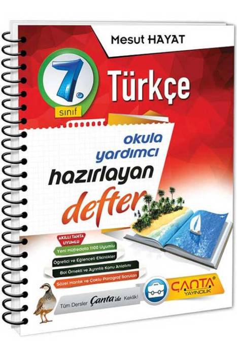 7. Sınıf Türkçe Hazırlayan Defter Çanta Yayınları