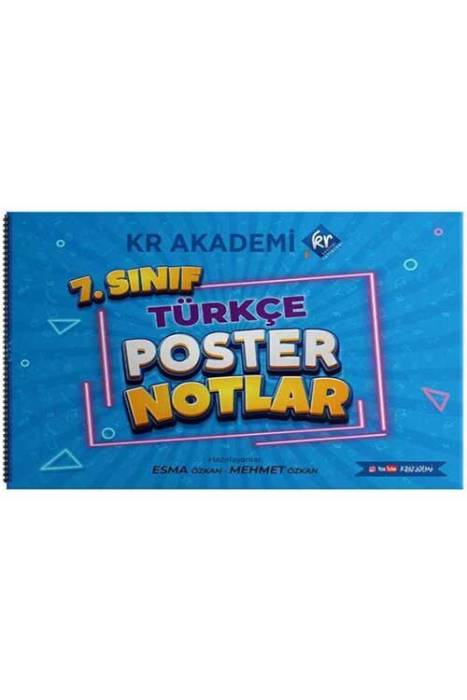 7. Sınıf Türkçe Poster Notlar KR Akademi Yayınları