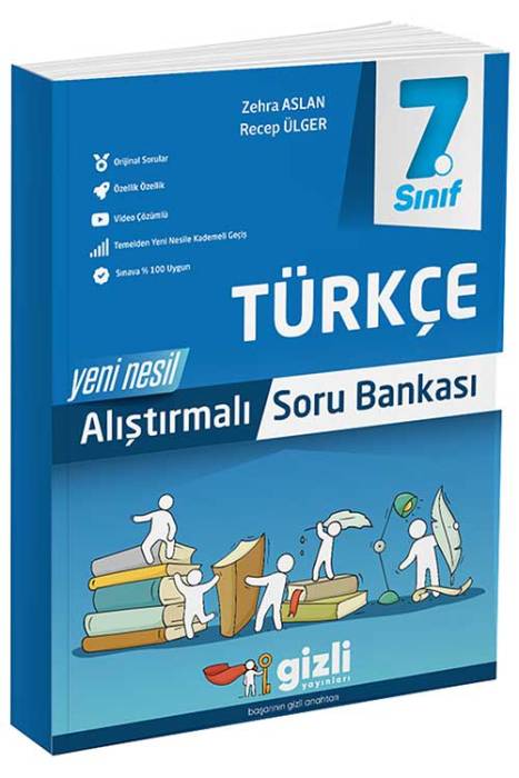 7. Sınıf Türkçe Yeni Nesil Alıştırmalı Soru Bankası Gizli Yayınları