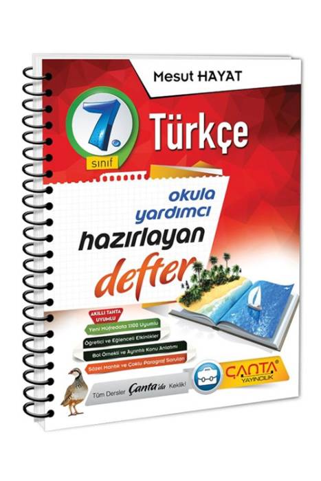7.Sınıf Türkçe Okula Yardımcı Kazandıran Defter Çanta Yayınları