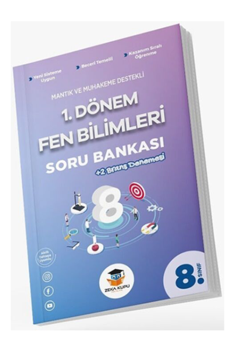 8. Sınıf 1. Dönem Fen Bilimleri Soru Bankası Zeka Küpü Yayınları