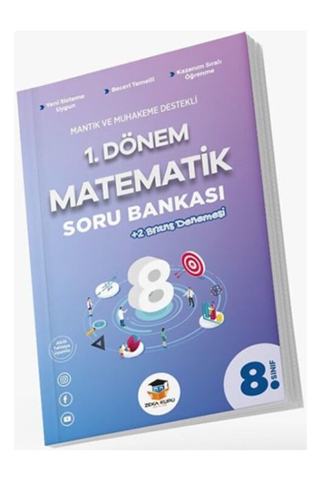 8. Sınıf 1. Dönem Matematik Soru Bankası Zeka Küpü Yayınları