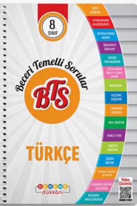 8. Sınıf BTS Türkçe Beceri Temelli Sorular Deneme Dükkanı Yayınları
