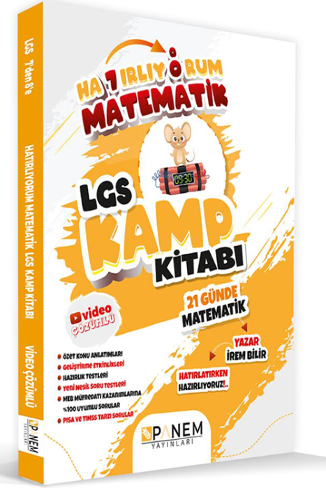 8. Sınıf Hatırlıyorum LGS Matematik Kamp Kitabı Panem Yayınları