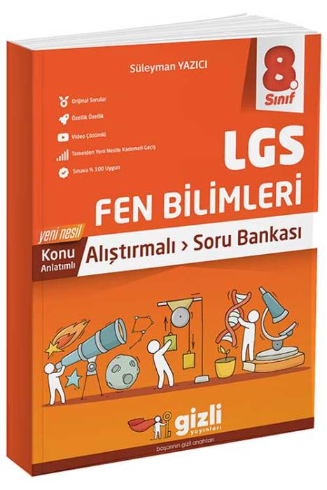 8. Sınıf LGS Fen Bilimleri Alıştırmalı Soru Bankası Gizli Yayınları