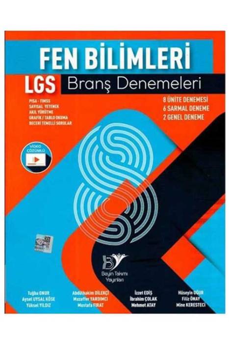 8. Sınıf LGS Fen Bilimleri Branş Denemeleri Beyin Takımı Yayınları