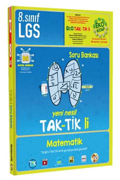 8. Sınıf LGS Matematik Taktikli Eko Soru Bankası Tonguç Akademi Yayınları