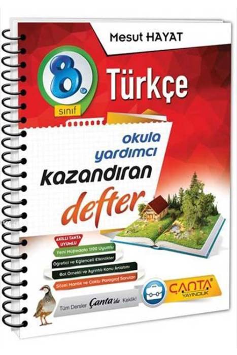 8. Sınıf LGS Türkçe Kazandıran Defter Çanta Yayınları