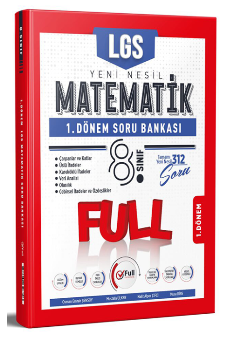 8. Sınıf Matematik 1. Dönem Soru Bankası Özel Baskı Full Matematik Yayınları
