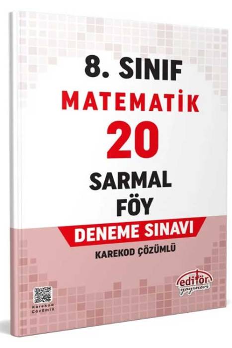 8. Sınıf Matematik 20 Sarmal Föy Deneme Sınavı Editör Yayınevi