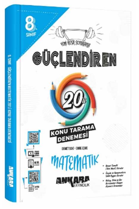 8. Sınıf Matematik Güçlendiren 20 Konu Tarama Denemesi Ankara Yayıncılık