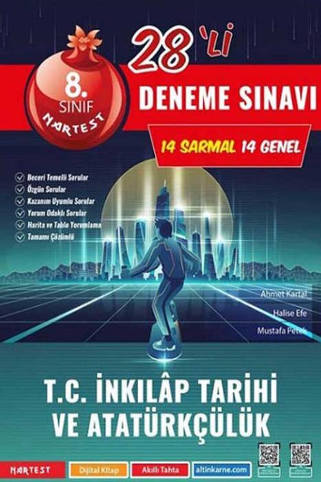 8. Sınıf Mod T.C İnkılap Tarihi ve Atatürkçülük 28 Deneme Nartest Yayınları