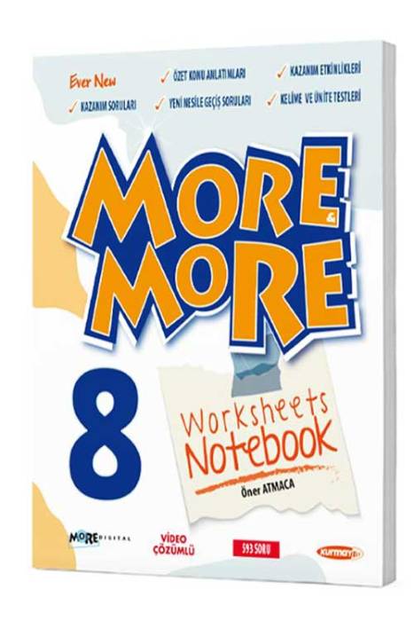 8. Sınıf More and More Worksheets Notebook Kurmay Yayınları